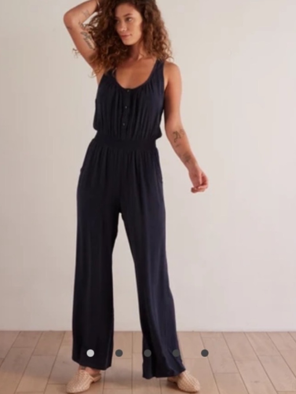 The Odells Wide Leg Jumpsuit, Size M